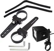 Mounting Brackets for LED Lights ,LED Light Mounting Bracket 2 Pieces Roll Cage Holder - Adjustable Car Accessories Heavy Duty Tube Clamp for Roof Rack