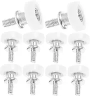 10Pcs Door Roller Pulleys for Sliding Doors Durable Fridge Drawer Guide Wheels Resistant Bearing Wheels for Shower Doors and Windows Smooth Operation Easy Installation