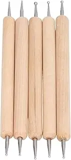 Double End Tracing Dotting Stylus, Stainless Steel Beech Creasing Pens for Painting Gilding, Dotting
