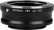 Fotodiox Pro Lens Mount Adapter - Konica Auto-Reflex (AR) SLR Lens to Sony Alpha E-Mount Mirrorless Camera Body