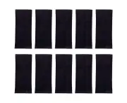 Salon Hair Towels 10 Pack - Fast Drying Towel for Hair, Hands, Face Use at Home, Salon, Spa, Barber-black