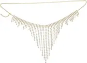 [TEMPNAP] Elegant Waist Chain Jewelry Tassel Chain for Dress Wedding Party Accessory