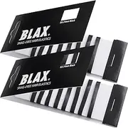 Blax BLACK Snag-Free Hair Elastics 4mm, 8 Count (2-Pack)