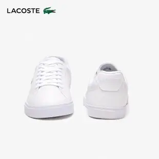 【LACOSTE】男鞋-Lerond Pro 皮革休閒鞋(白色)