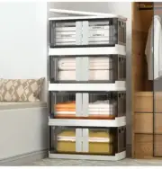 **Closet Organizers and Storage 8.5 Gal, Storage Bins with Lids 4 Pack, Stackabl