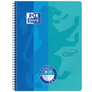 Oxford Duo Touch Spiral Notebook A4+ with Two Rulings 80 Sheets IN Blue