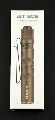 Olight i3T EOS Desert Tan Slim EDC Flashlight, New, Sealed -73