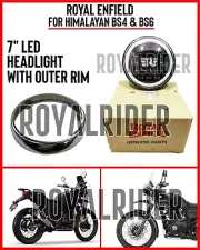 Royal Enfield Himalayan BS4 & BS6 7'' LED Headlight with Outer Rim