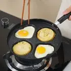4 Grids Fried Egg Pan Non-stick Divided Egg Skillet Pancake Pan Steak