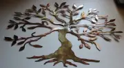 Olive Tree of Life (Wide & Short) - Metal Wall Art - Copper 18 3/4" x 30"
