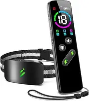 PFIXV Dog Shock Collar with 10 Levels Beep, 2680FT 4 Modes Electric Dog Training Collar with Remote, Waterproof E Collar Dog Shocker for Large Medium Dogs (8-120Lbs) Black