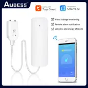 Tuya Zigbee Water Detector Leakage Sensor Alarm Security Leak Detector Remote Co