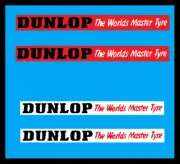 Matchbox Lesney superfast Custom Bus stickers (DUNLOP MASTER TYRES)