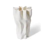 E Style Porcelain Ailsa Vase Plant Vase Home/Office Table Decor 22x31cm White