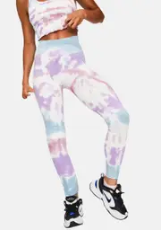 [Spiritual Gangster] Pastel Swirl Tie Dye Love Sculpt Seamless Leggings