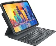 [ZAGG] Pro Keys Detachable Case and Wireless Keyboard for iPad Air 11" (M3)/ Air 10.9" (Gen 4, Gen 5), iPad Air 11" (M2) - Bluetooth Pairing, Backlit Laptop-Style Keys, Apple Pencil Holder, Black