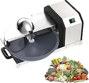 5L Commercial Vegetable Cutter, 250W Electric Basin Vegetable Cutter, Multi-Function Meat Grinder Blender, Material Basin Rotation Speed 30rpm, for Carrots, Peppers, Meat, Lettuce, Tomatoes