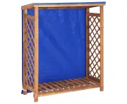 Firewood Storage Shed 105x38x115 cm Solid Acacia Wood