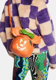 [Loungefly] Minnie Mouse Glow in the Dark Pumpkin Crossbody Bag