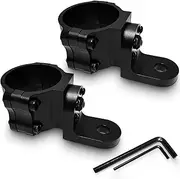 Baiann Whip Mount 2PCS UTV Flag Mount Whip Light Mounting Bracket for 1.75 to 2 Inch Roll Bar Compatible with Talon 1000, Polaris RZR, Can-Am Commander