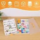 Kid Building Block Storage Box Clear Plastic Storage Box with 2 Removable