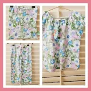 Peter Alexander Jnr Size 3 Pink Blue Green Floral 2 Piece PJ Pajama Set BNWT