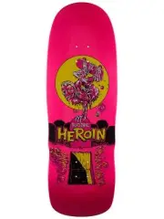 Heroin Dead Dave Zombie 10.4 Old School Shaped Skateboard Deck