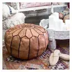 SALE! Moroccan Genuine Leather Boho Pouf Ottoman Footstool Pouffe morrocan pouf