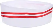 [Ipetboom] Baker Chef Hat for Men Women Elegant Kitchen Cap for Hotel Restaurant Canteen Red