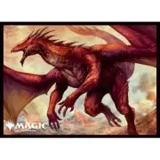 Ensky 80 Magic MTG Card Sleeves Dominaria United DMU Shivan Dragon