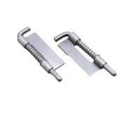 Galvanized Iron Spring Latches Movable Spring Bolt Hinge Design Pack of 10