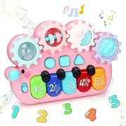 Baby Keyboard Piano Toys for 1-6 Year Old Toddlers: Musical Educational Einstein Toys for 12-36 Months Girls Boys (Piano)
