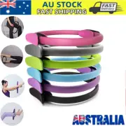 Resistance Pilates Ring Double Handled Exercise Wheel Yoga Gym Fitness Circle AU