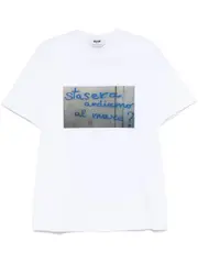 [Msgm] Msgm-T-Shirt Con Stampa Grafica-Uomo S