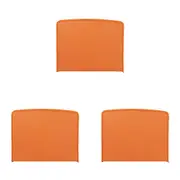 3x Colourhide A4 Zip-It Expanding File Organiser w/ Pen Holder Loop Tangerine