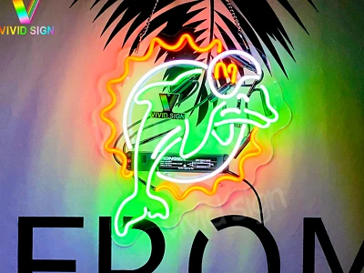 Miami Dolphins Acrylic Neon Sign 17" Light Lamp Beer Bar Space Wall Pub Decor LS