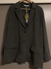 Taking Shape Natural Relaxed Blazer KHAKI Brand New with Tags Size 18