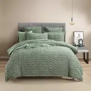 Renee Taylor Harper Jacquard Quilt Cover/Pillowcase Bedding Set Juniper