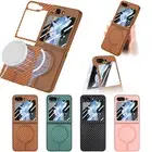For Samsung Galaxy Z Flip6/Flip5/Flip4 Mag Safe Case Shockproof Cover with Film