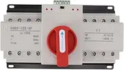 Transfer Switch, 125A Dual Power Automatic Switch, 400V Auto Manual Transfer Switch for Home and Building Systems