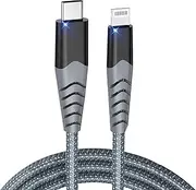 AHGEIIY USB C to Lightning Cable 6FT/1.8M, MFi Certified iPhone Charger Cable USB C Fast Power Delivery Apple Charger iPhone Fast Charger for iPhone 14 13 12 11 X XS XR 8 iPad