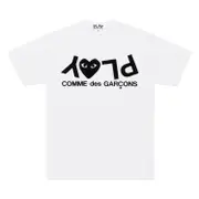 [COMME des GARCONS PLAY] 男士顛倒字 T 卹