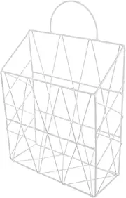SOPOTUTU Hanging Wall Files Magazine Holder Wire Organizer for Home Office Space Saving Wall Book Shelf Wear Resistant Storage Baskets for Books Magazines