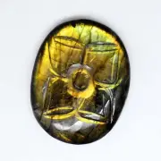 73.85 Ct Madagascar Natural Fire Labradorite Certified Untreated Gemstone