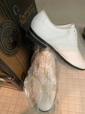 Bigger SALE ! Traditional Premier Men's FootJoy White Leather Golf Shoes 10.5 M