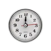 2-1/2 Inch 65mm Quartz Arabic Clock Insert, Fit 55mm/2.17 Inch, Silver Tone