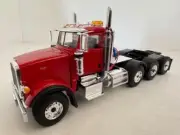 1:50 Red Peterbilt 367 Tri-Axle Day Cab Diecast Model By First Gear