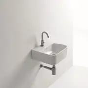 WS Bath Collections Normal 02C 13-4/5" Ceramic Wall Mounted / - White
