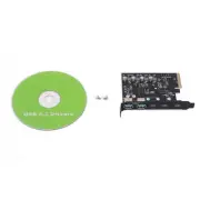 10Gbps PCIE X4 to USB 3.2 Gen2 3 Port Type C Expansion Card Dual USB A +9471