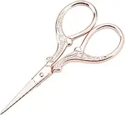 TOUISEDGI Sewing Shears, Durabel DIY Stitch Antique Sewing Shears Embroidery Tool Small Scissor for Stitch DIY Projects(Rose Gold)